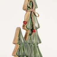Lost in the Forest - Medium - Twee Geëmailleerde Bomen - (34x11x2.5cm)