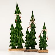 Lost in the Forest - Medium - Twee Geëmailleerde Bomen - (34x11x2.5cm)