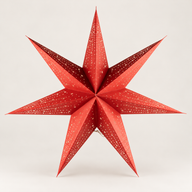 Sterlamp - Lucky Red - Zevenpunten - 60 cm