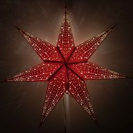 Sterlamp - Lucky Red - Zevenpunten - 60 cm