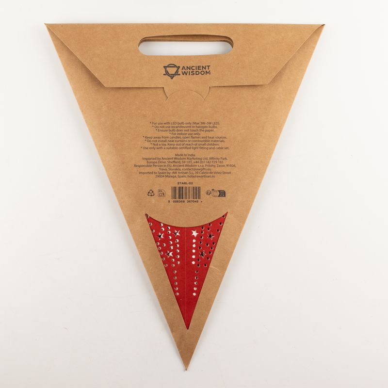 Sterlamp - Lucky Red - Zevenpunten - 60 cm