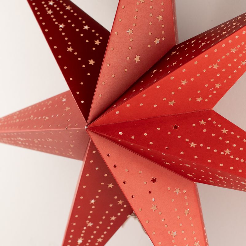 Sterlamp - Lucky Red - Zevenpunten - 60 cm
