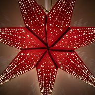 Sterlamp - Lucky Red - Zevenpunten - 60 cm