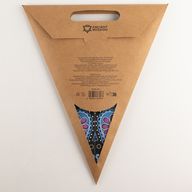 Sterlamp - Paars & Blauwgroen Pauwontwerp met Vijf Punten - 60 cm