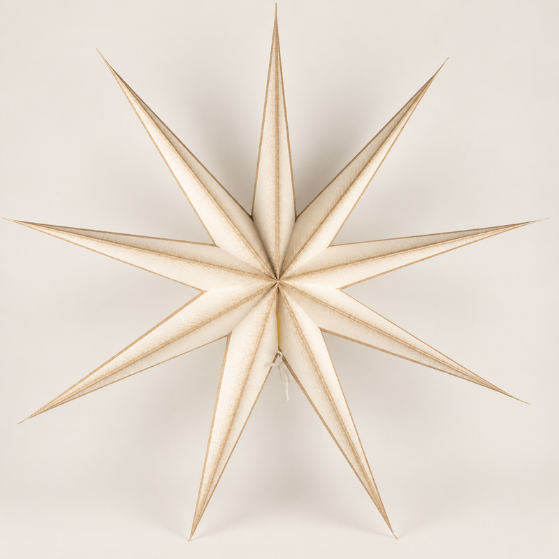 Sterlamp - Super Nova Champagne Glitter Negenpunt - 90 cm