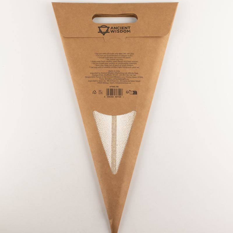 Sterlamp - Super Nova Champagne Glitter Negenpunt - 90 cm