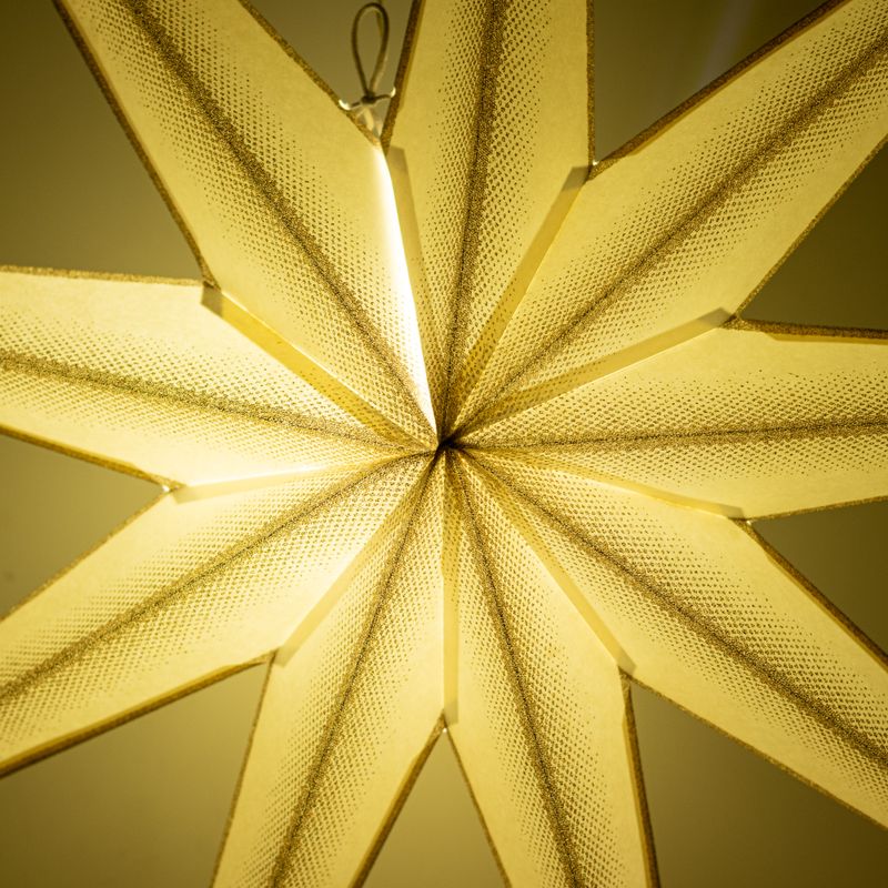 Sterlamp - Super Nova Champagne Glitter Negenpunt - 90 cm
