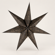 Sterlamp - Zwarte Noorderlicht Zevenpunt - 60 cm