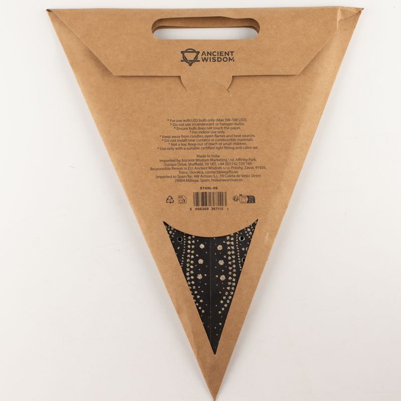 Sterlamp - Zwarte Noorderlicht Zevenpunt - 60 cm