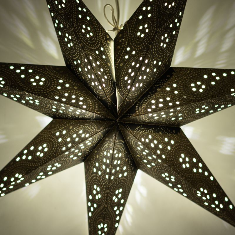 Sterlamp - Zwarte Noorderlicht Zevenpunt - 60 cm