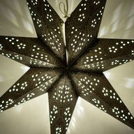Sterlamp - Zwarte Noorderlicht Zevenpunt - 60 cm