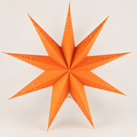 Sterlamp - Oranje Licht Negenpunten - 45 cm
