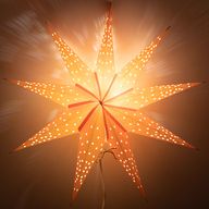 Sterlamp - Oranje Licht Negenpunten - 45 cm
