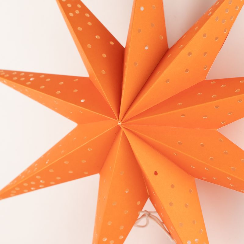 Sterlamp - Oranje Licht Negenpunten - 45 cm