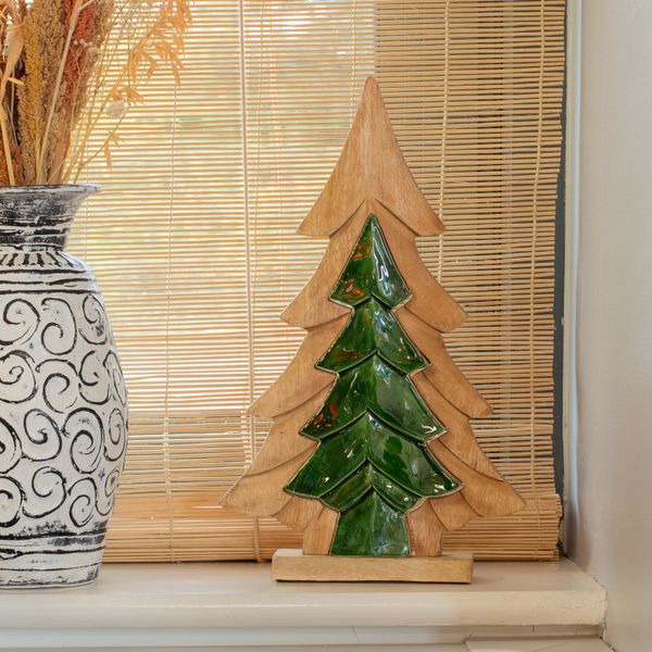 Lost in the Forest – Grote 3D Boom van Mangohout (39,5x24x2,5 cm)
