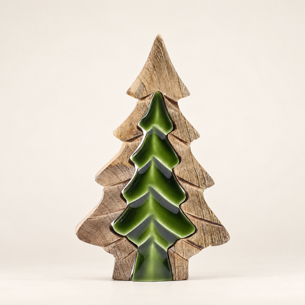 Lost in the Forrest - Kleine Boom in een Boom Houten Decoratie - 15x10cm