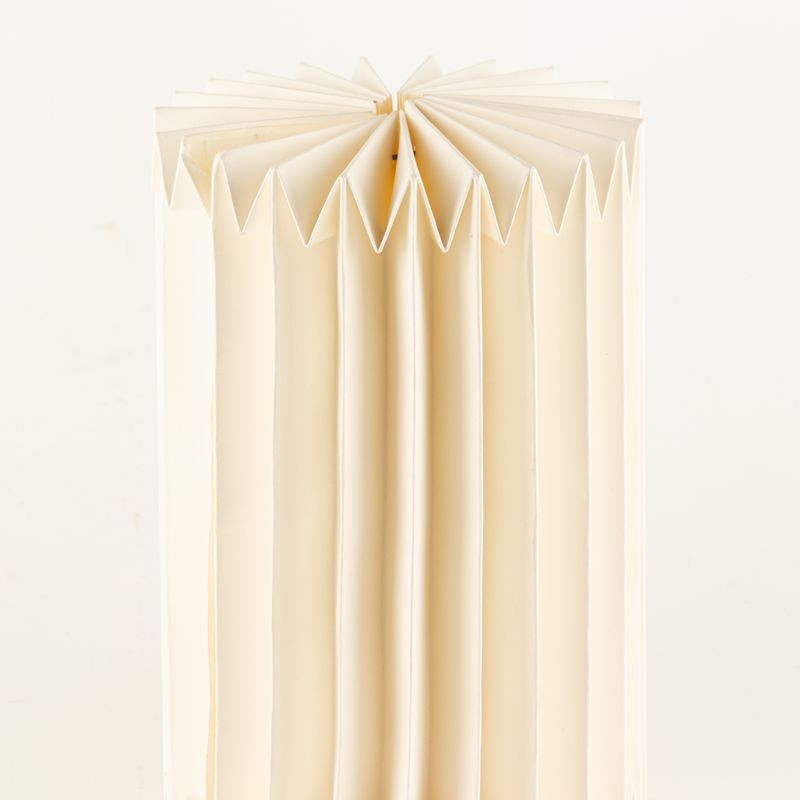 Scandinavische Geplooide Papieren Wandlamp