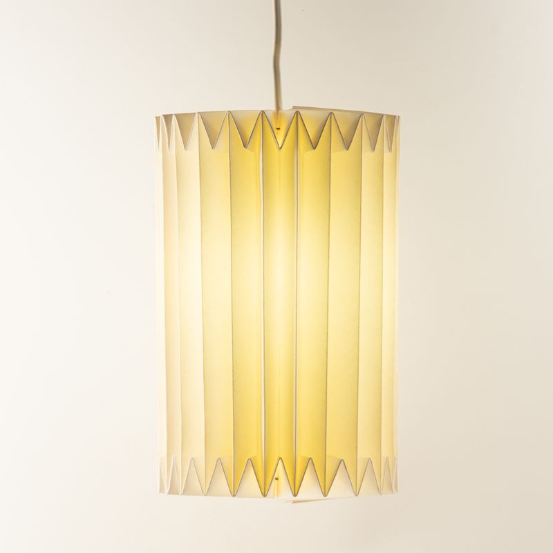 Scandinavische Geplooide Papieren Wandlamp