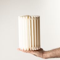 Scandinavische Geplooide Papieren Wandlamp
