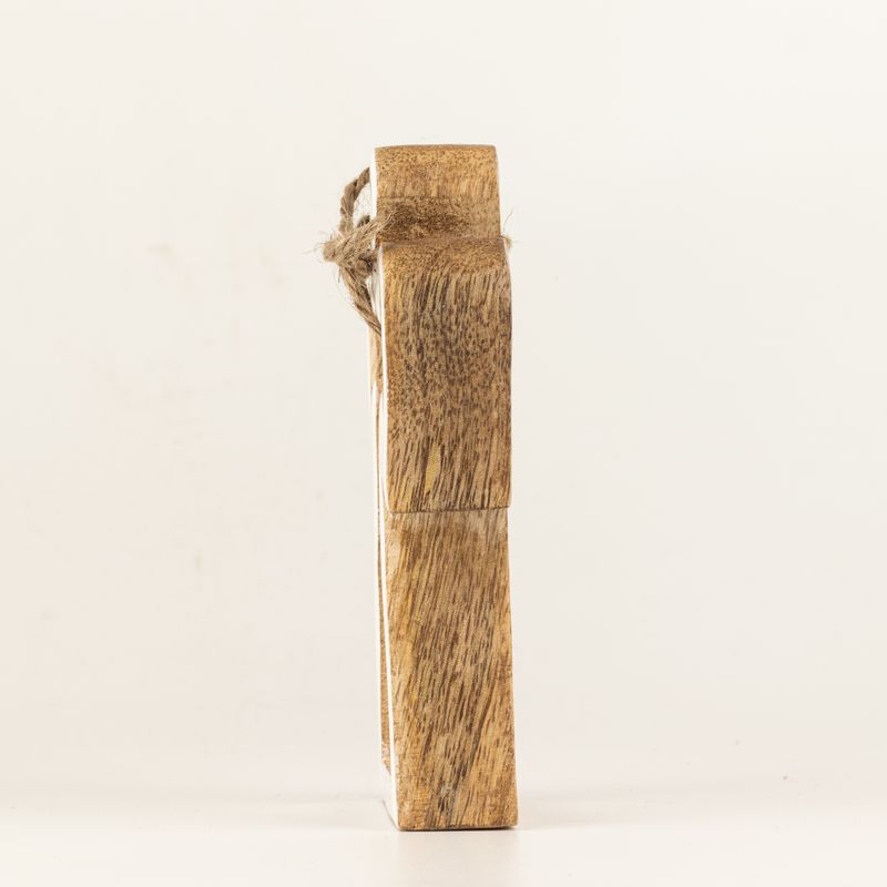 Kleine Halo Engel van Mangohout - Wit Emaille