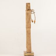 Grote Halo Engel van Mangohout - Wit Emaille