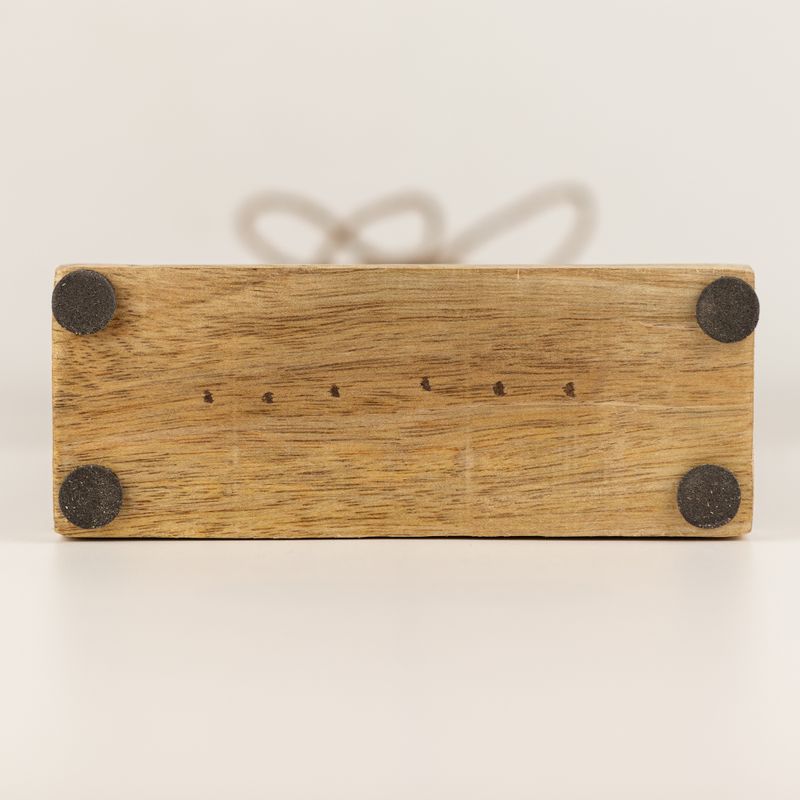 Grote Halo Engel van Mangohout - Wit Emaille