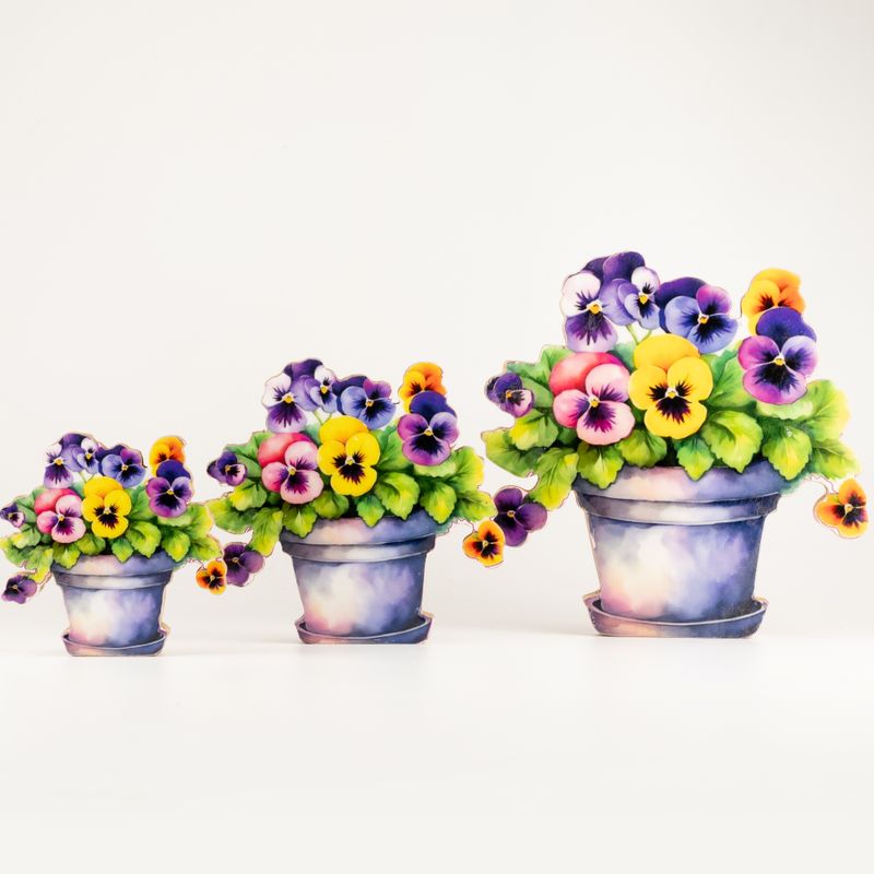 Houten Huisplanten – Mini Viooltje