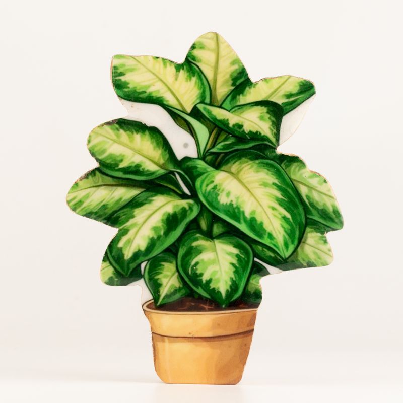 Houten Huisplanten – Middelgrote Jungleplant