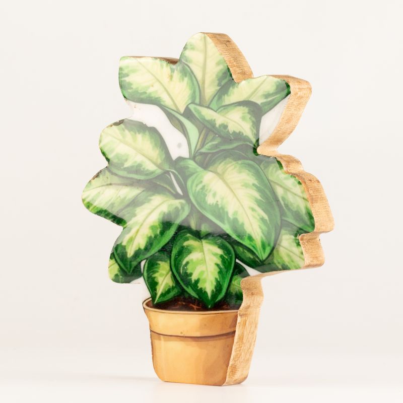 Houten Huisplanten – Middelgrote Jungleplant