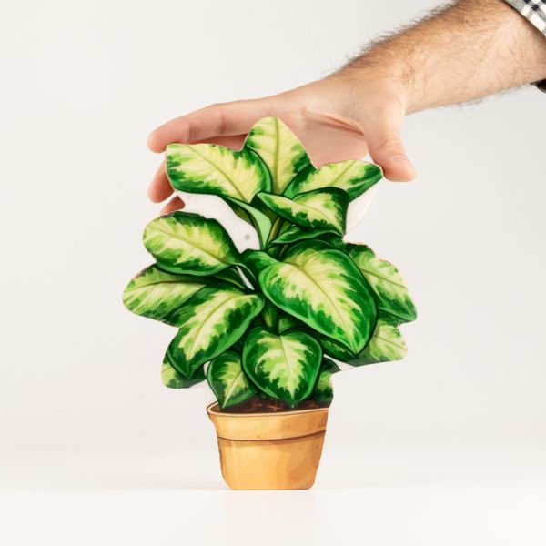 Houten Huisplanten – Middelgrote Jungleplant