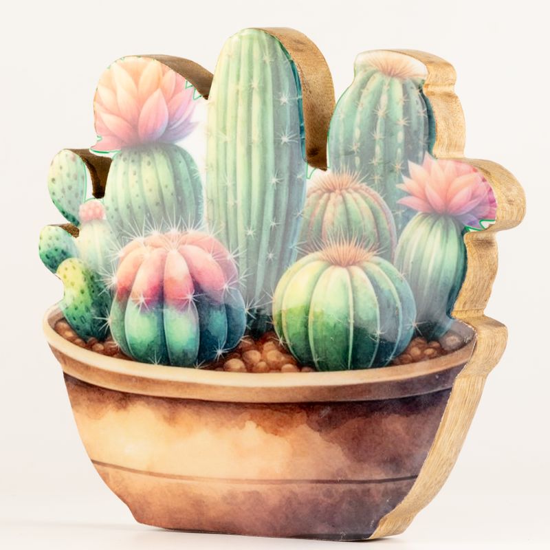 Houten Huisplanten – Grote Cactus Tuin