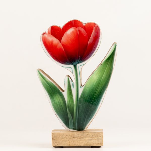Houten Huisplanten – Middelgrote Tulp