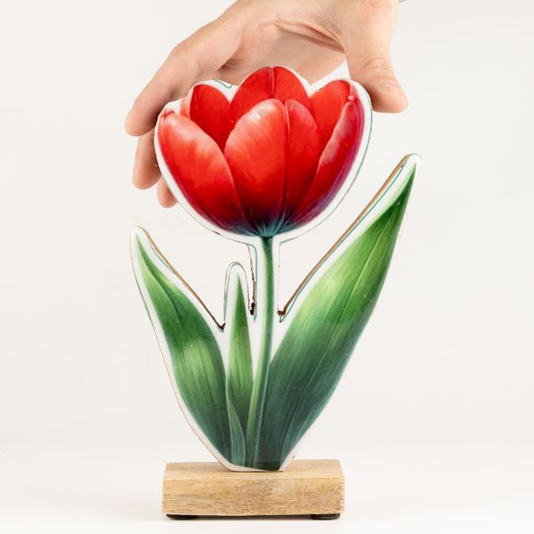Houten Huisplanten – Grote Tulp