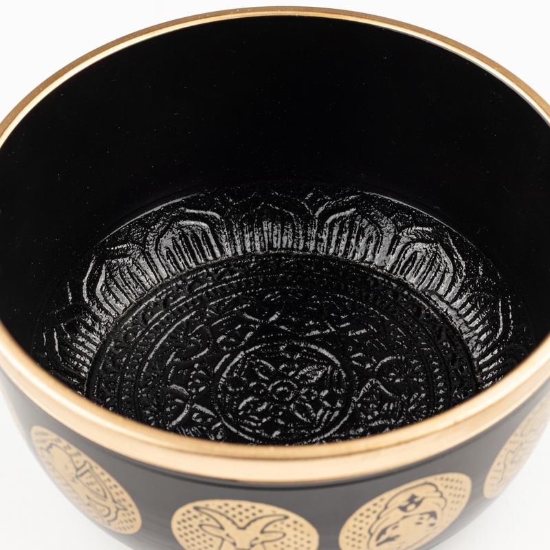 Zwarte Zodiak Schalen – Set van 3 – 15 cm, 19 cm, 20 cm