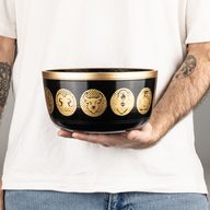 Zwarte Zodiak Schalen – Set van 3 – 15 cm, 19 cm, 20 cm
