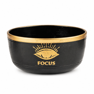 FOCUS – Zwarte Klankschaalset – 15x7,5 cm