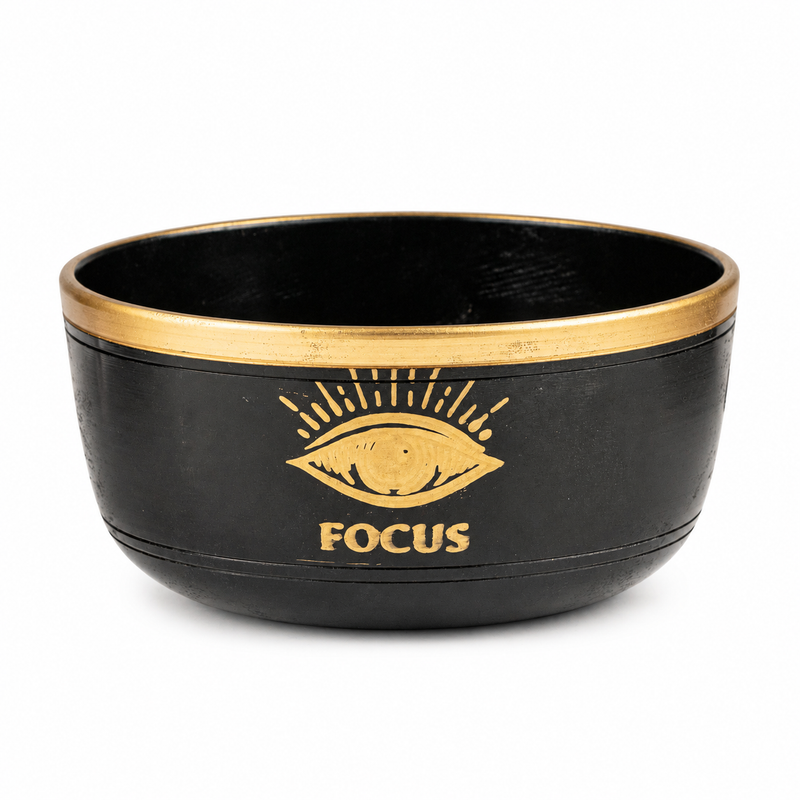 FOCUS – Zwarte Klankschaalset – 15x7,5 cm