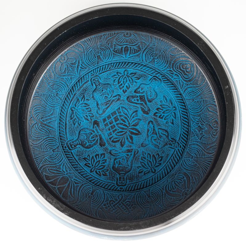 Grote Klankschaal – Dusty Blue – 32x15 cm – Design 1