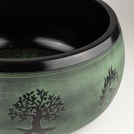 Grote Klankschaal – Salie – 32x15 cm – Design 3
