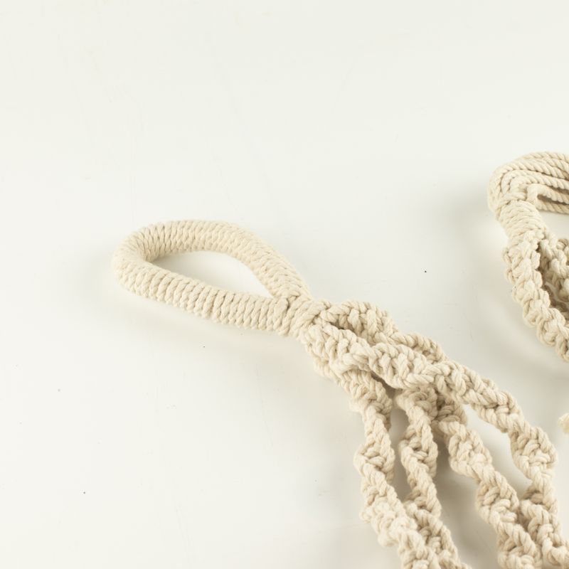 Eenvoudige Macramé Plantenhanger - Naturel