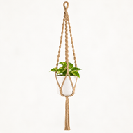Eenvoudige Macramé Plantenhanger - Camel