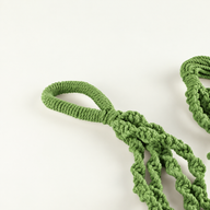 Eenvoudige Macramé Plantenhanger - Groen