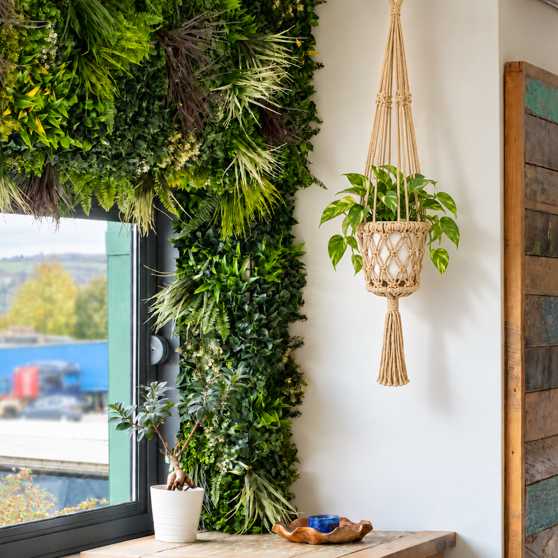 Macramé Plantenhanger - Camel