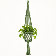 Macramé Plantenhanger - Groen
