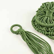 Macramé Plantenhanger - Groen