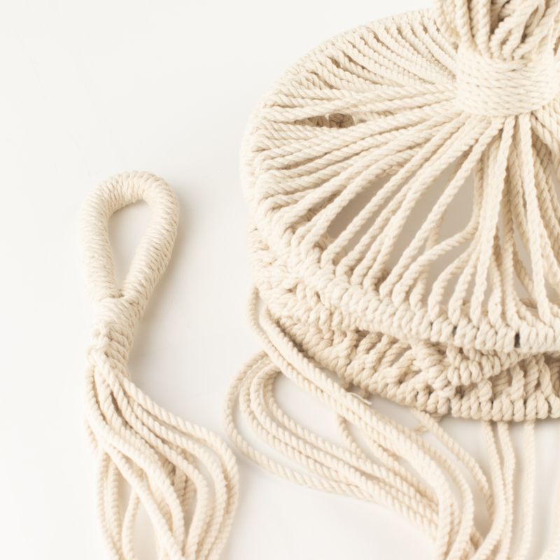 Grote Macramé Plantenhanger - Naturel