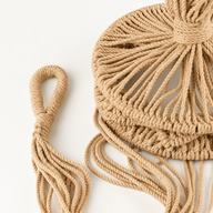 Grote Macramé Plantenhanger - Camel