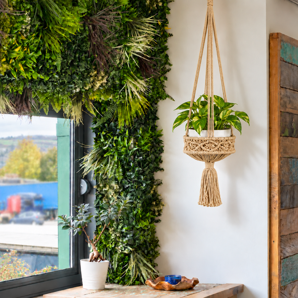 Macramé Plantenhanger Groot - Camel