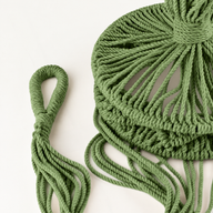 Grote Macramé Plantenhanger - Groen