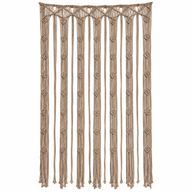 Macramé Gordijn - Camel